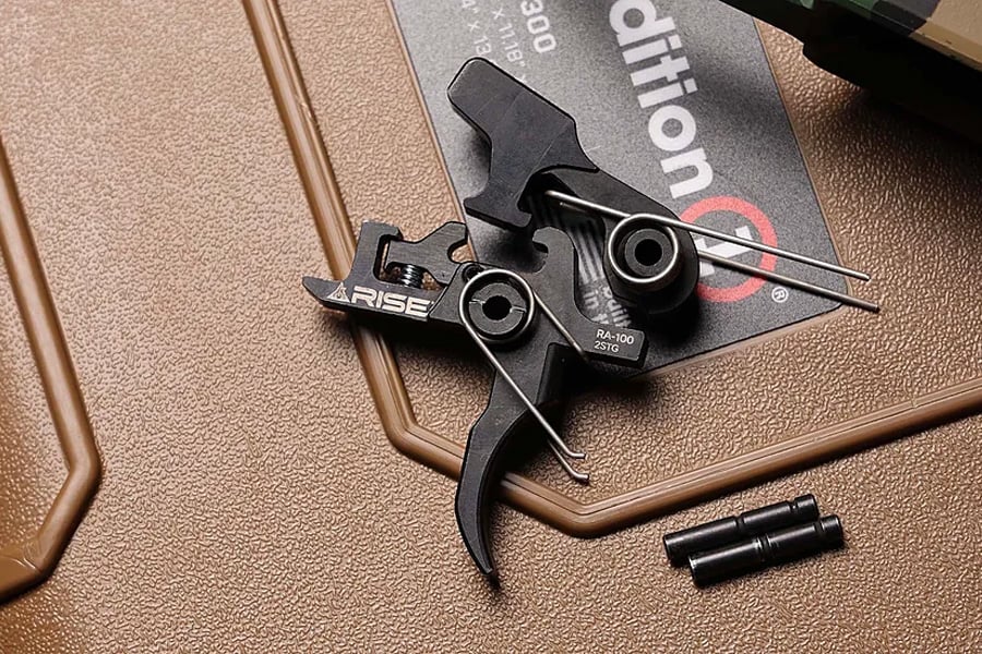 RISE ARMAMENT Two-Stage RA-100 AR-10/15 Trigger Component with Mil Spec Pins